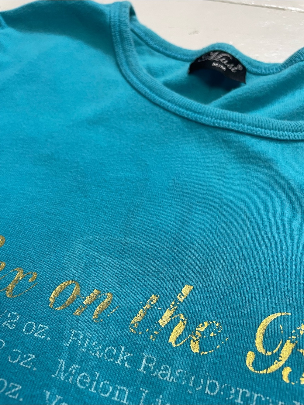 Y2K S*x on the Beach Recipe Graphic Blue T-Shirt - Picture 6 of 12